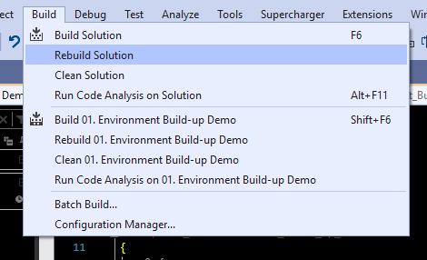 Build up the first .dll file